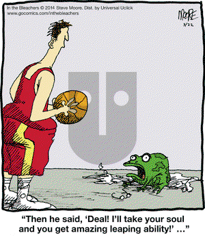 In the Bleachers on Saturday March 22, 2014 Comic Strip