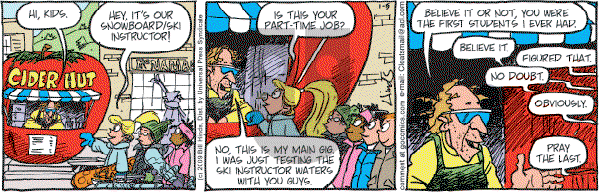 Cleats - Monday January 5, 2009 Comic Strip