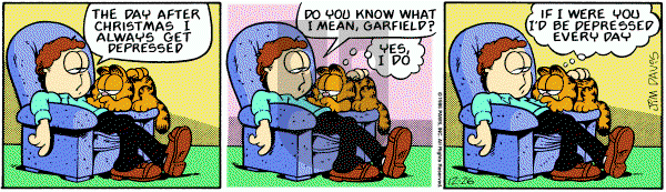 Garfield on Friday December 26, 1986 Comic Strip