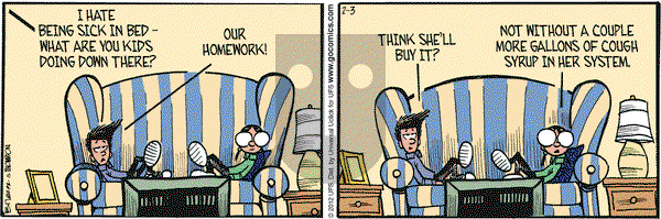 Grand Avenue on Friday February 3, 2012 Comic Strip