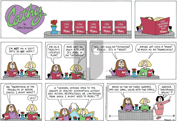 Cathy Classics - Sunday March 1, 2009 Comic Strip