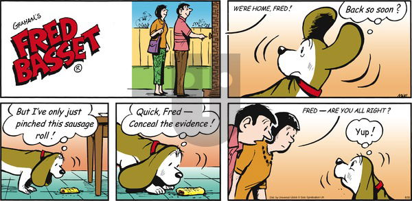 Fred Basset on Sunday August 30, 2015 Comic Strip