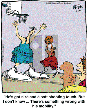 In the Bleachers on Saturday January 24, 2009 Comic Strip