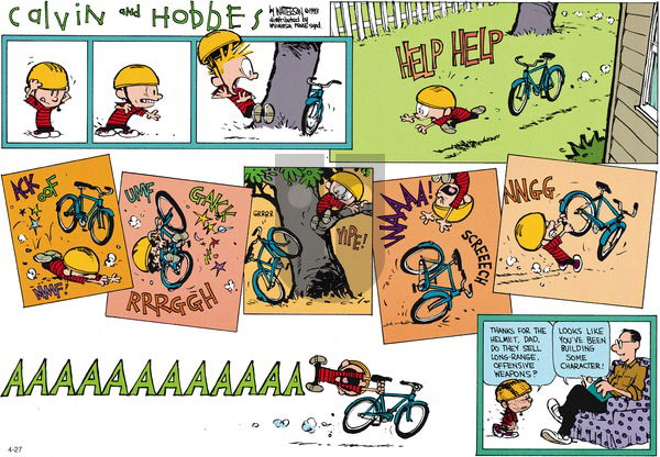 Calvin and Hobbes on Sunday June 13, 1993 Comic Strip