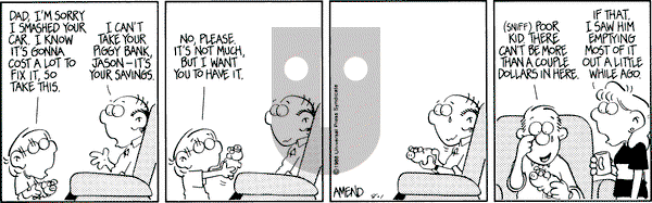 FoxTrot on Monday August 1, 1988 Comic Strip