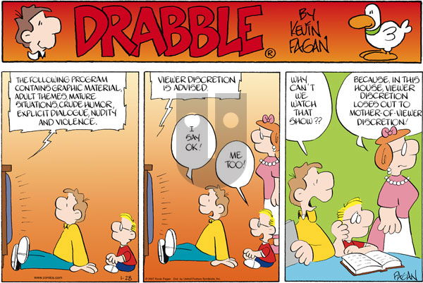 Drabble on Sunday January 28, 2007 Comic Strip