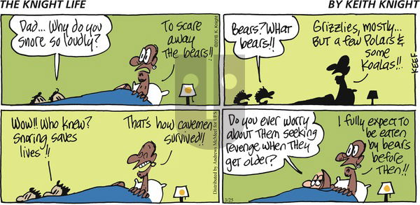 The Knight Life on Sunday March 25, 2018 Comic Strip