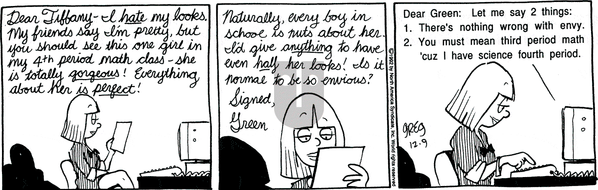 Luann - Wednesday December 9, 1992 Comic Strip