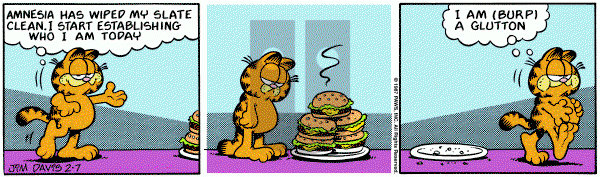 Garfield on Saturday February 7, 1987 Comic Strip