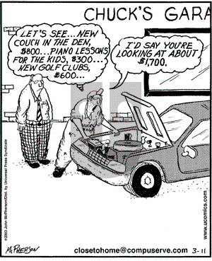 Close to Home on Tuesday March 11, 2003 Comic Strip