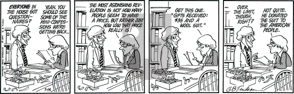 Doonesbury on Thursday July 14, 1977 Comic Strip