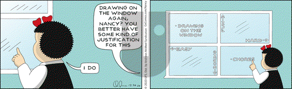 Nancy on Wednesday December 30, 2020 Comic Strip