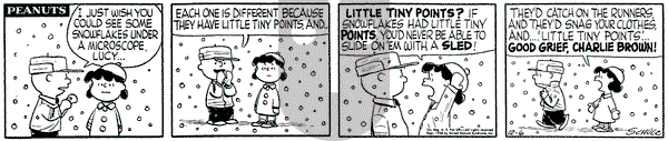 Peanuts on Thursday December 6, 1956 Comic Strip