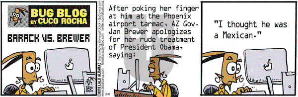 La Cucaracha on Monday February 6, 2012 Comic Strip