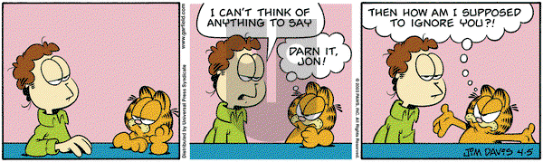 Garfield on Saturday April 5, 2003 Comic Strip