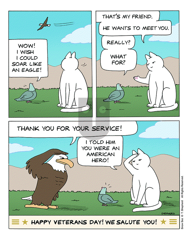 Snow Sez on Monday November 11, 2024 Comic Strip