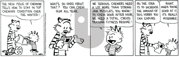 Calvin and Hobbes on Tuesday December 16, 2025 Comic Strip