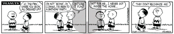 Peanuts - Saturday July 23, 1955 Comic Strip