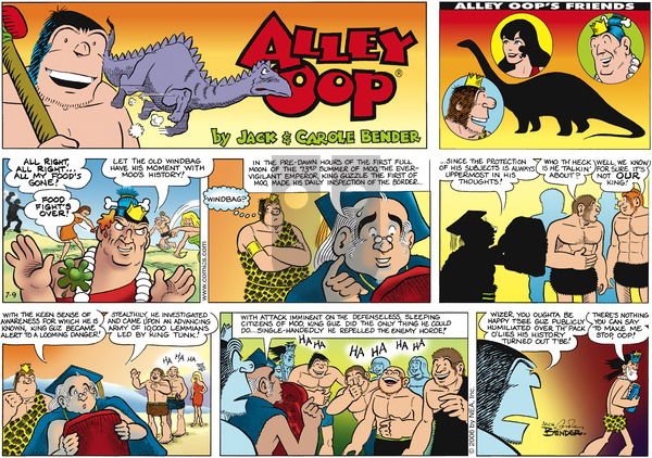 Alley Oop on Sunday July 9, 2006 Comic Strip