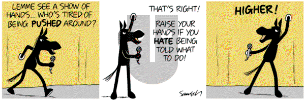 Dark Side of the Horse on Friday April 8, 2016 Comic Strip