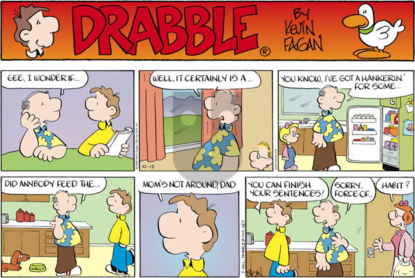 Drabble on Monday November 3, 2008 Comic Strip