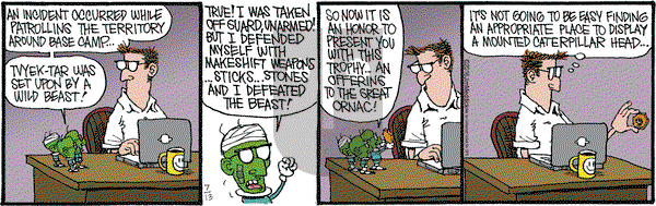 Monty on Wednesday July 13, 2016 Comic Strip