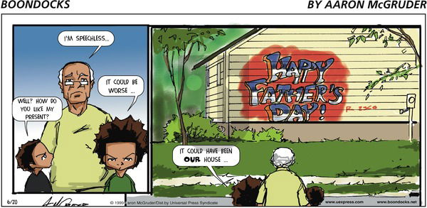 The Boondocks on Sunday June 20, 1999 Comic Strip