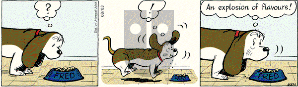Fred Basset on Friday August 3, 2012 Comic Strip