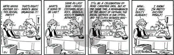Doonesbury on Thursday December 1, 1977 Comic Strip