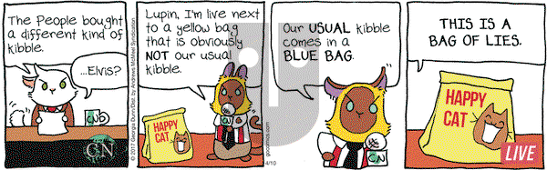 Breaking Cat News on Monday April 10, 2017 Comic Strip