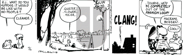 Over the Hedge on Friday September 6, 1996 Comic Strip