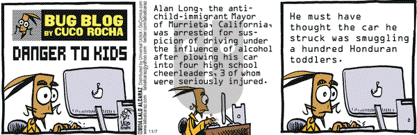La Cucaracha on Friday November 7, 2014 Comic Strip