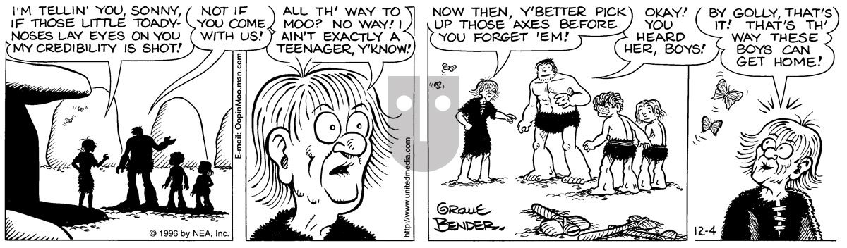 Alley Oop - Wednesday December 4, 1996 Comic Strip