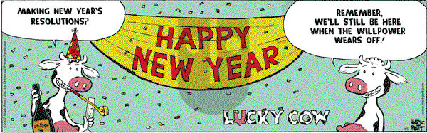 Lucky Cow on Saturday January 6, 2007 Comic Strip