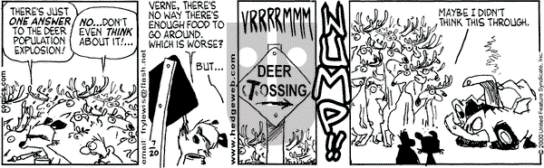 Over the Hedge on Thursday July 20, 2000 Comic Strip