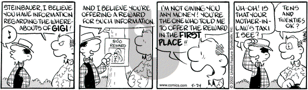 Drabble on Friday May 24, 2002 Comic Strip