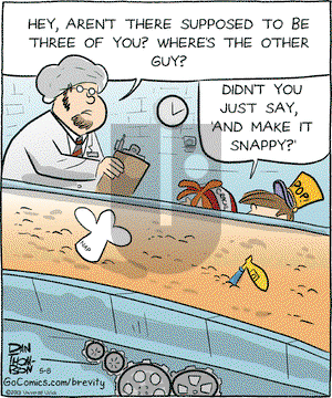 Brevity on Wednesday May 8, 2013 Comic Strip