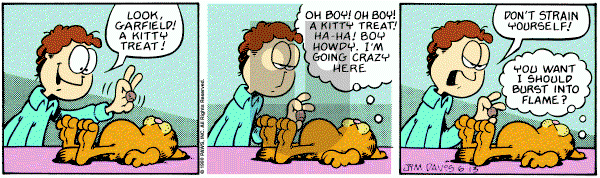 Garfield on Wednesday June 13, 1990 Comic Strip