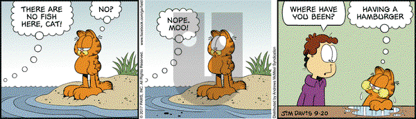 Garfield on Wednesday September 20, 2017 Comic Strip