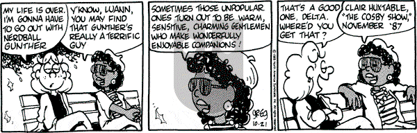 Luann on Saturday October 21, 1989 Comic Strip