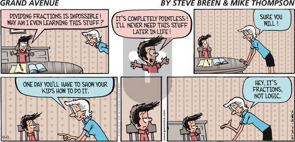 Grand Avenue on Sunday September 9, 2012 Comic Strip