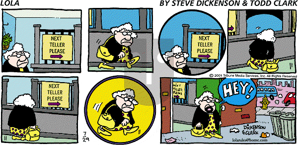Lola on Sunday July 29, 2001 Comic Strip