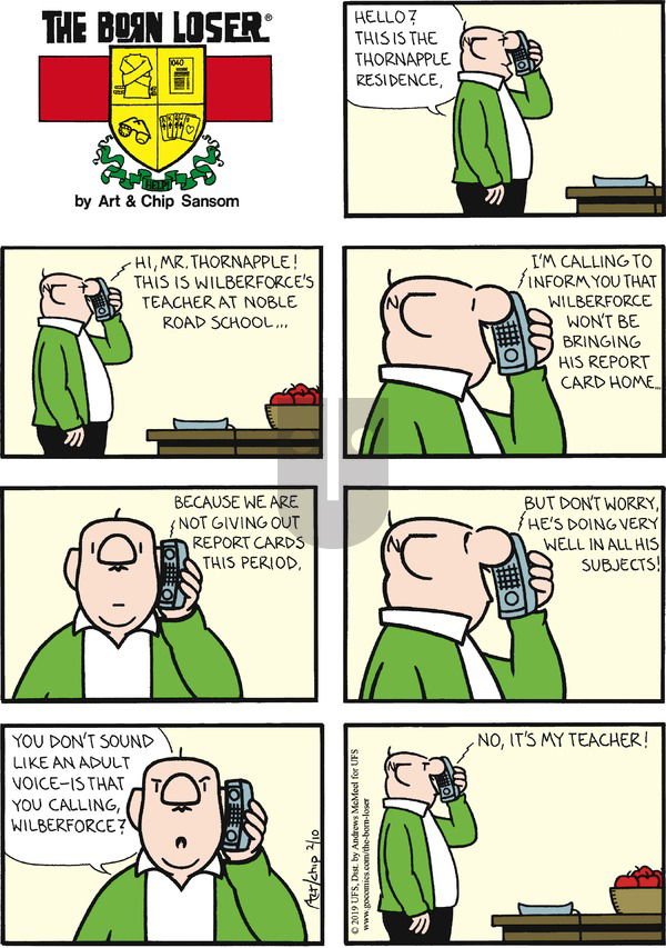 The Born Loser - Sunday February 10, 2019 Comic Strip