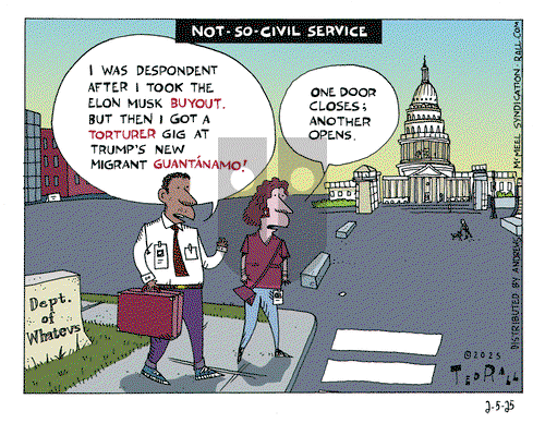Ted Rall on Wednesday February 5, 2025 Comic Strip