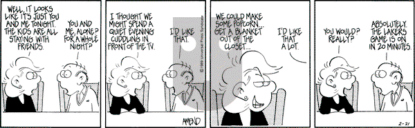 FoxTrot on Tuesday February 21, 1989 Comic Strip