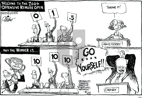 Pat Oliphant on Tuesday July 27, 2004 Comic Strip