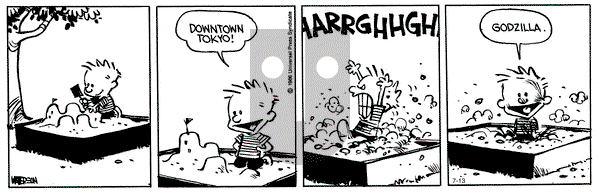 Calvin and Hobbes on Saturday July 13, 1991 Comic Strip
