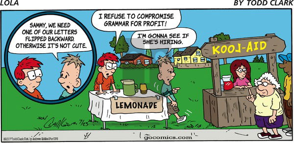 Lola on Sunday July 23, 2017 Comic Strip