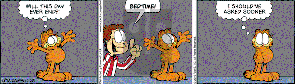 Garfield on Wednesday December 28, 2016 Comic Strip
