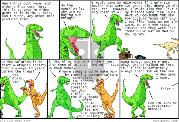 Dinosaur Comics on Tuesday May 6, 2025 Comic Strip